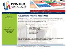Tablet Screenshot of printingassociate.com